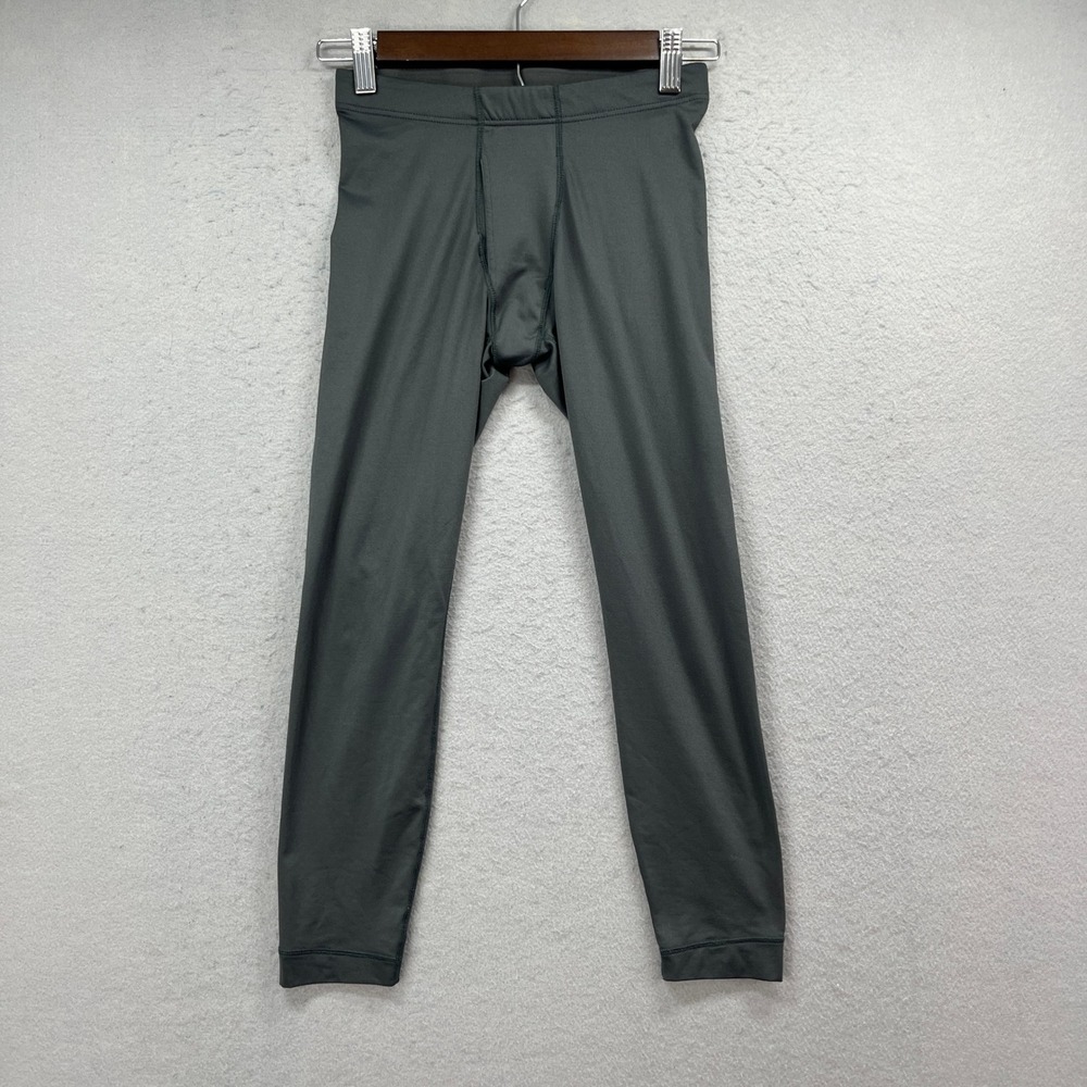 Patagonia Pants Boys M 10 Grey Capilene Base Layer Forge Thermal Leggings Hiking